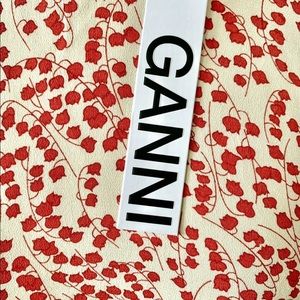 GANNI floral printed dress